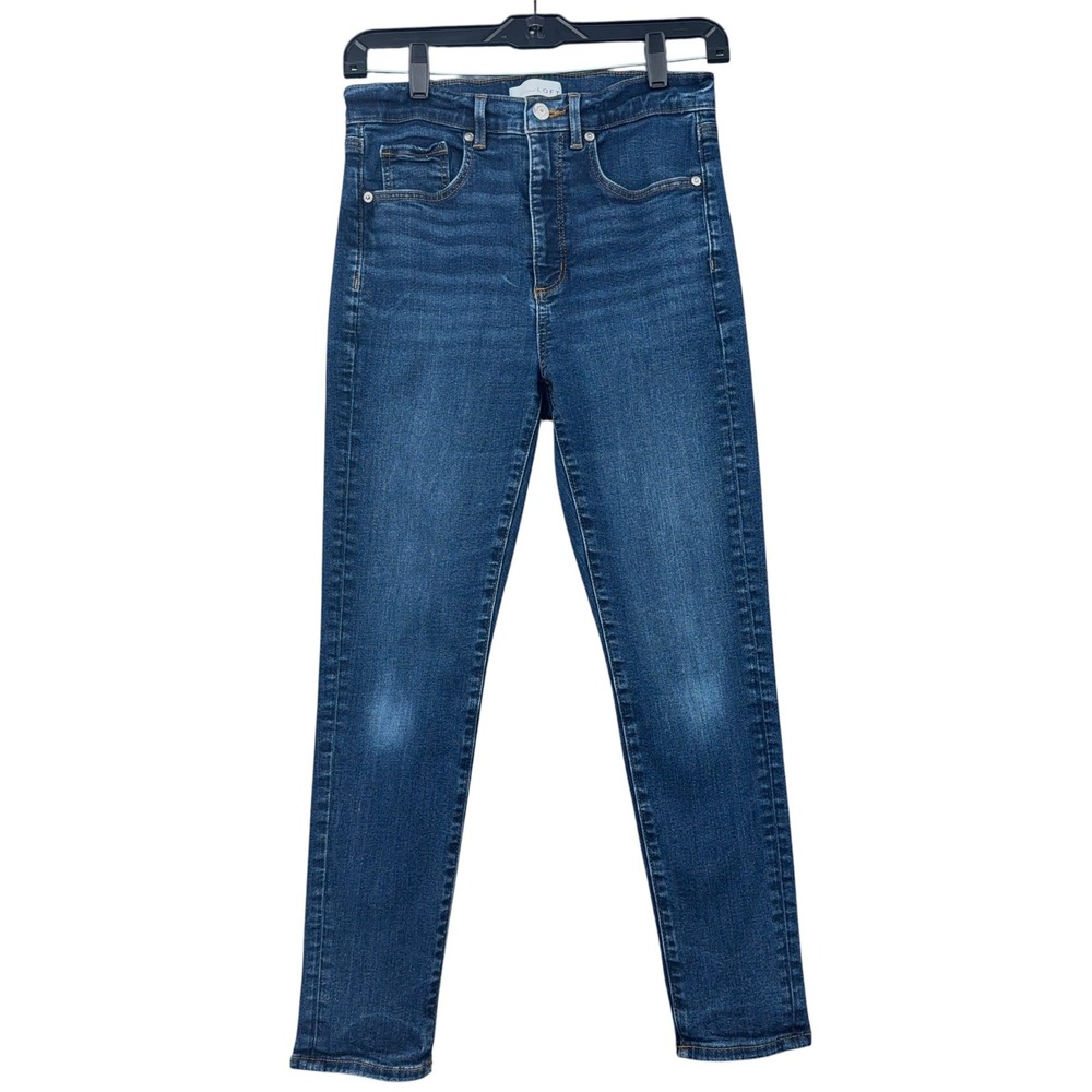 LOFT The Skinny Womens 28/6P Cotton Lyocell Blue Jeans